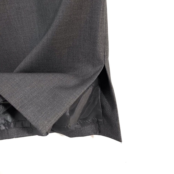 Calvin Klein Women’s Size 10 Smoke Gray Solid Knee Length Career Pencil Skirt - Picture 5 of 10